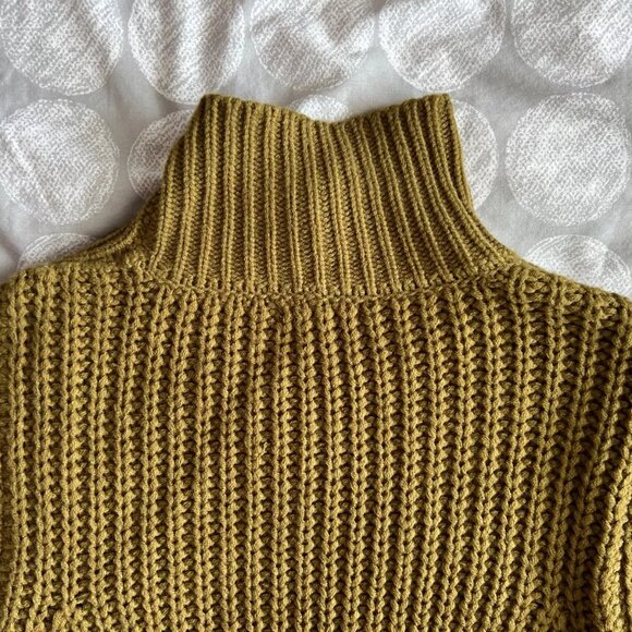 Anthropologie Moon River Sweater Crochet Button Dress Green Sz S - Picture 16 of 16